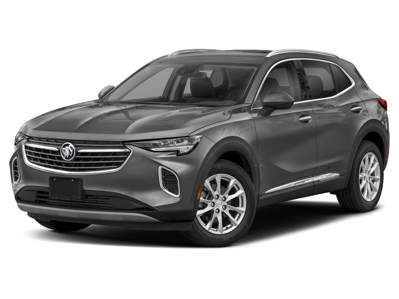2021 Buick Envision Avenir in Ebony Twilight Metallic — front three-quarter view