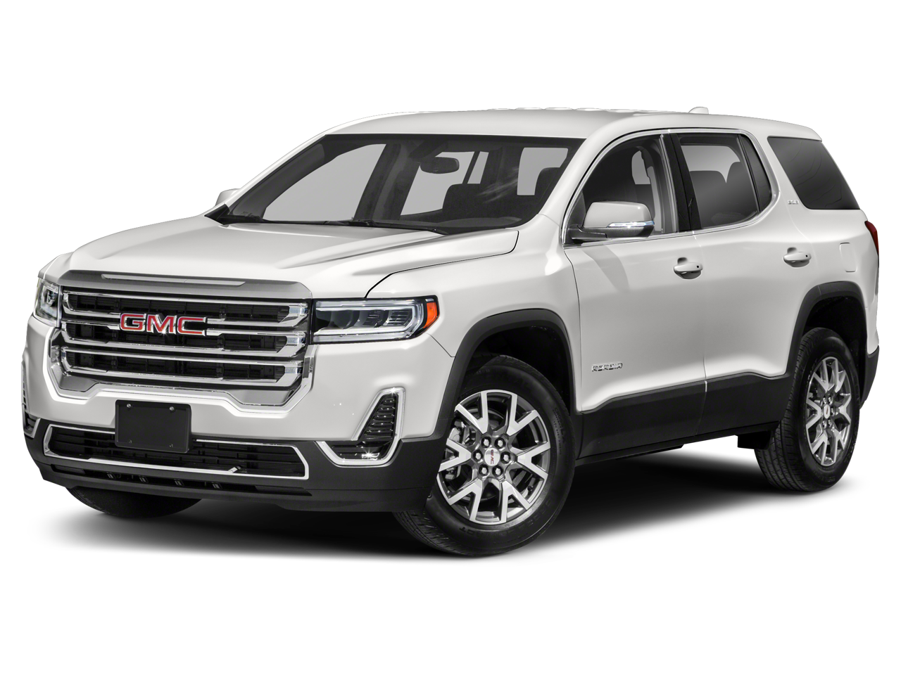 2022 GMC Acadia SLE in Ebony Twilight Metallic — front three-quarter view
