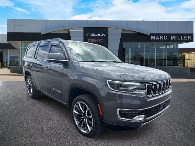 2022 Jeep Wagoneer Series III in Baltic Gray Metal — front three-quarter view