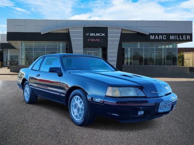1988 Ford Thunderbird Base in Black — front three-quarter view