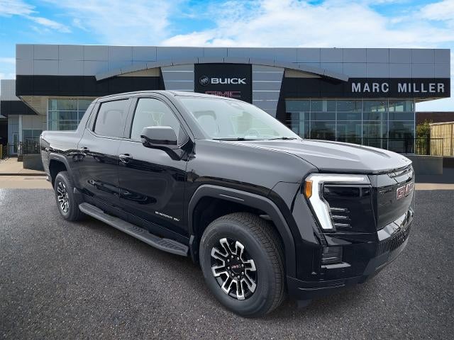 2026 GMC Sierra EV Elevation Standard Range in Onyx Black — front three-quarter view