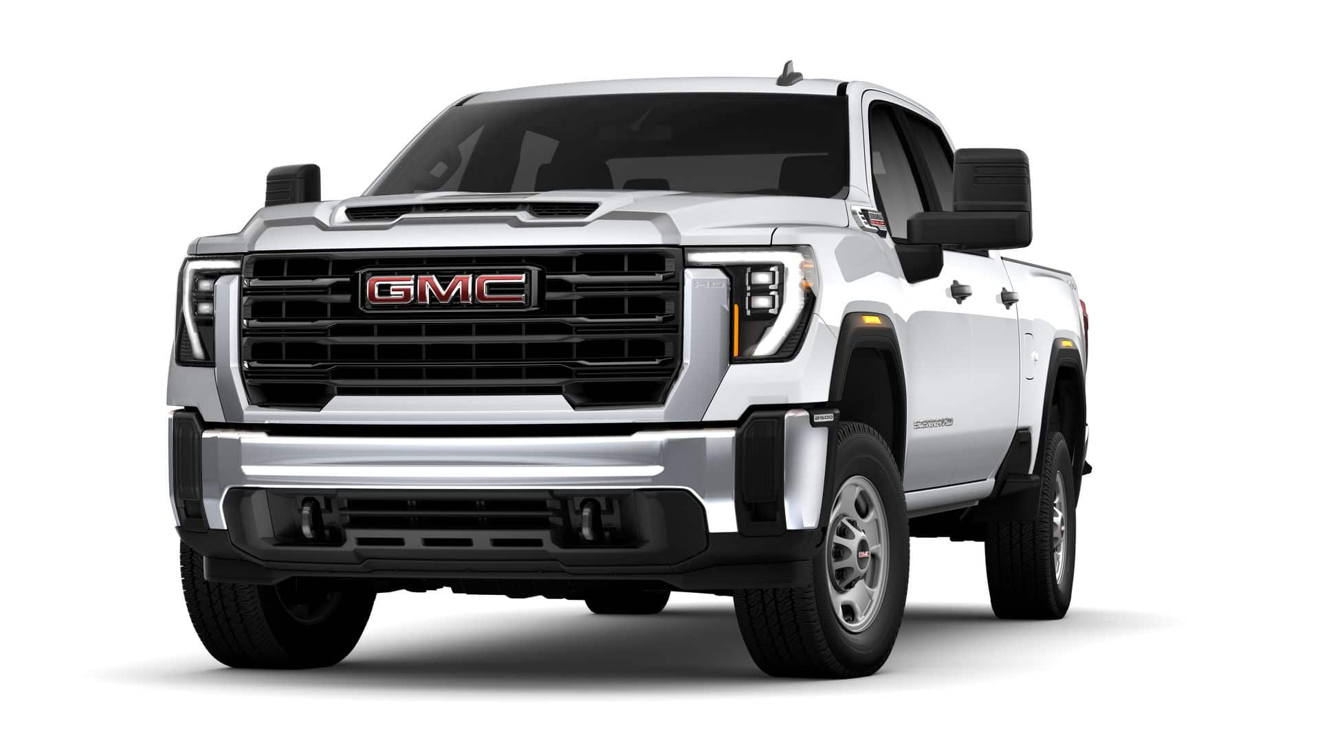 2026 GMC Sierra 2500 HD Pro in Summit White — front three-quarter view