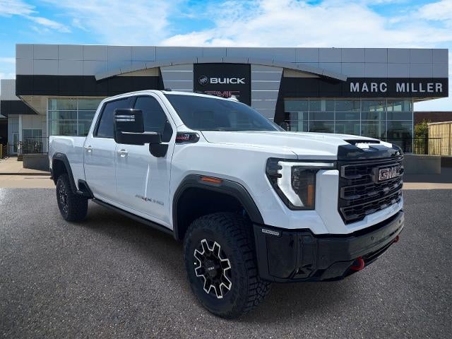2026 GMC Sierra 2500 HD AT4X in Summit White — front three-quarter view