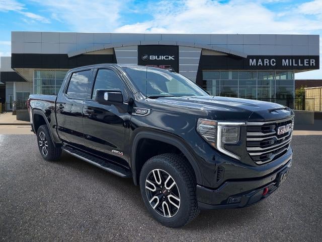 2026 GMC Sierra 1500 AT4 in Onyx Black — front three-quarter view