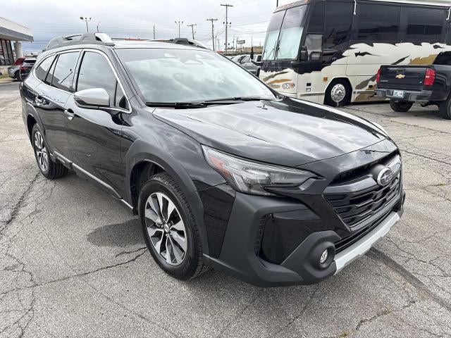 2024 Subaru Outback Touring XT in Crystal Black Sil — front three-quarter view