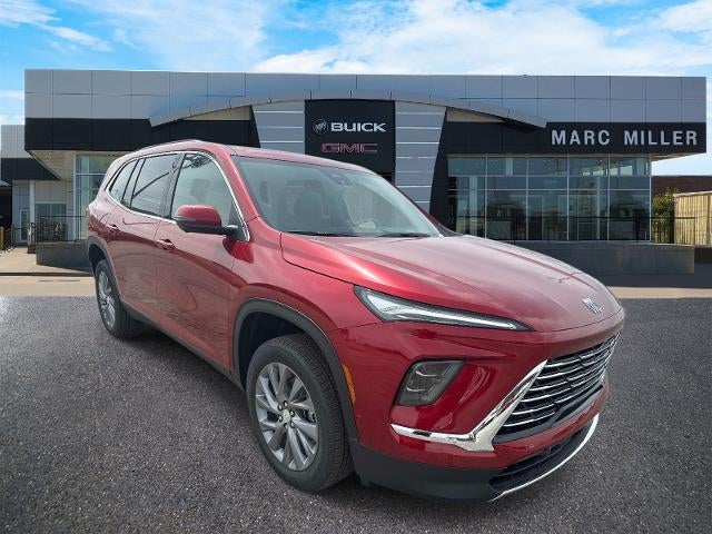2026 Buick Enclave Preferred in Cherry Red Tintcoat — front three-quarter view