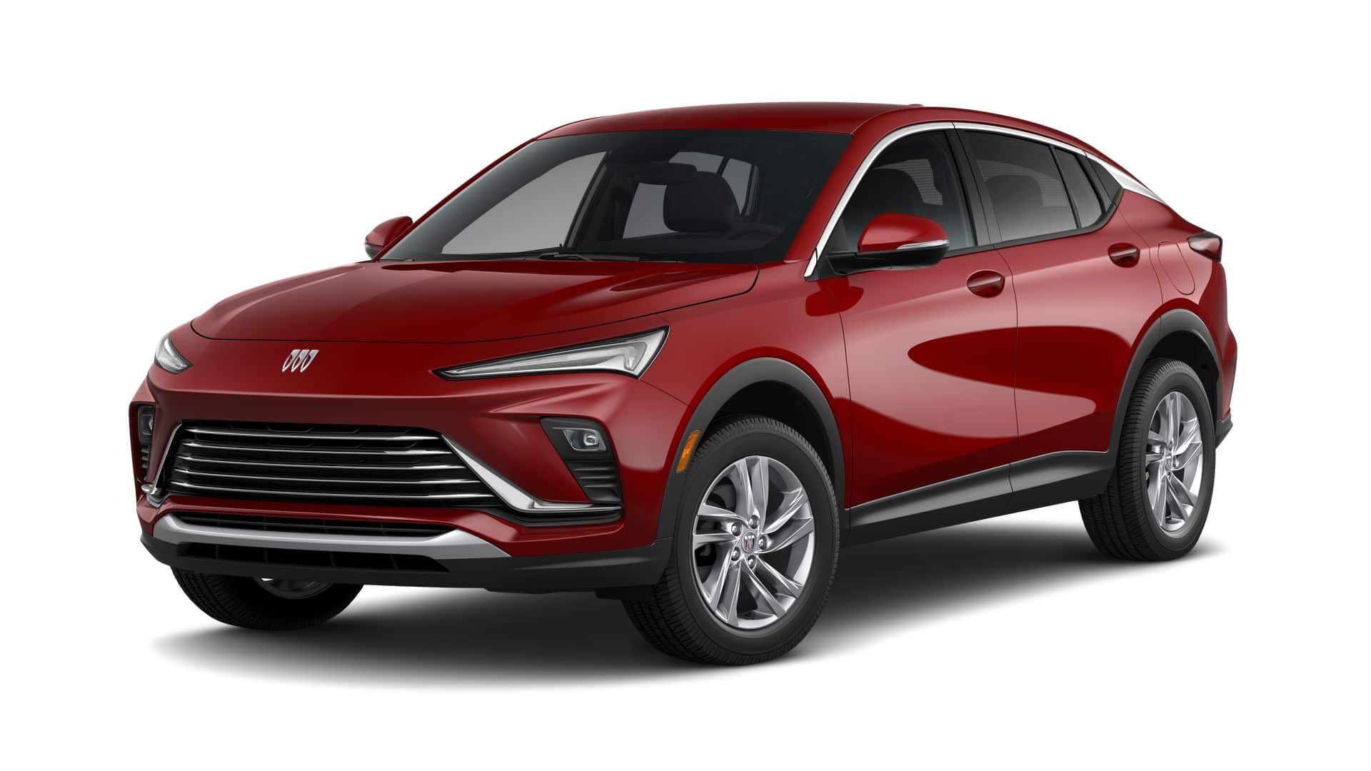 2026 Buick Envista Preferred in Brilliant Red — front three-quarter view