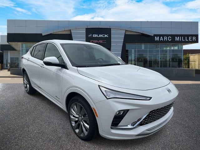 2026 Buick Envista Avenir in White Frost Tricoat — front three-quarter view