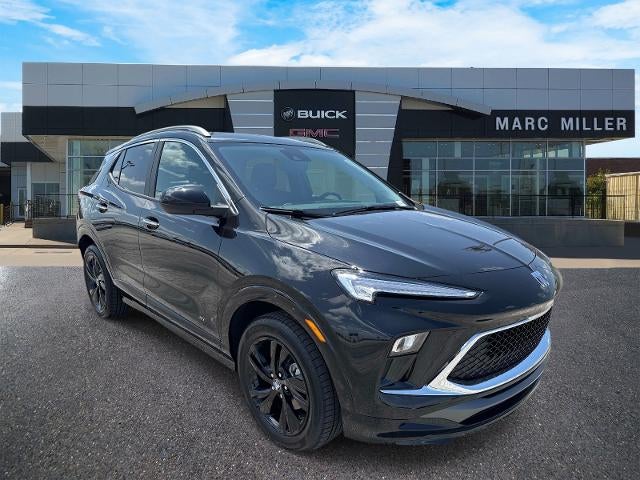 2026 Buick Encore GX Sport Touring in Ebony Twilight Metallic — front three-quarter view