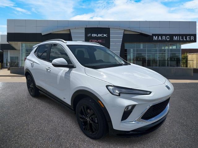 2026 Buick Encore GX Sport Touring in Summit White — front three-quarter view