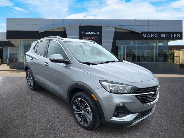 2023 Buick Encore GX Select in Moonstone Gray Metallic — front three-quarter view