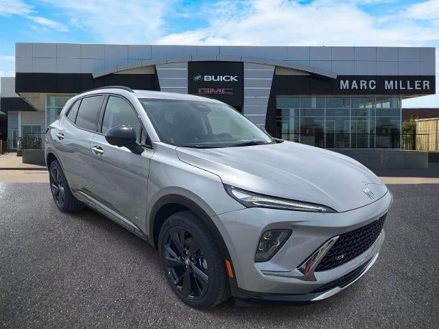 2026 Buick Envision Sport Touring in Moonstone Gray Metallic — front three-quarter view