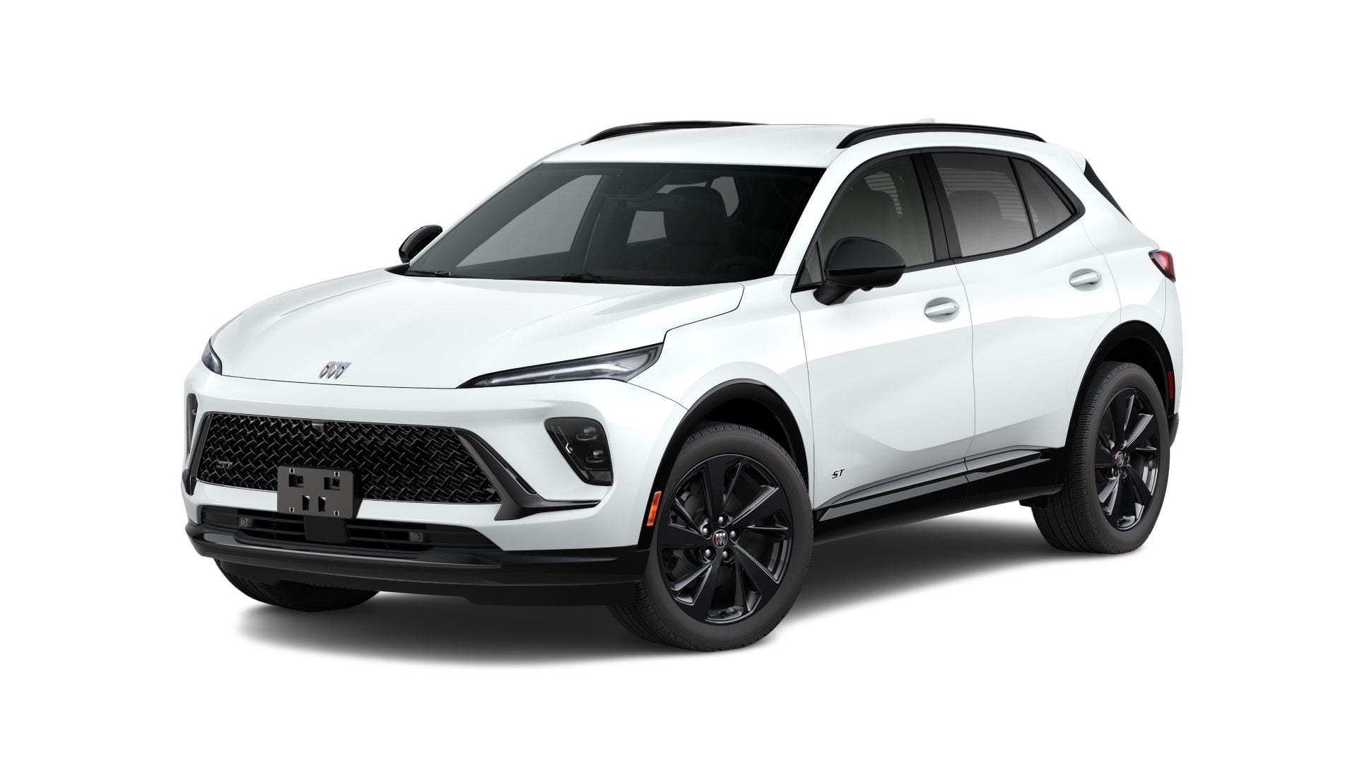 2026 Buick Envision Sport Touring in Summit White — front three-quarter view