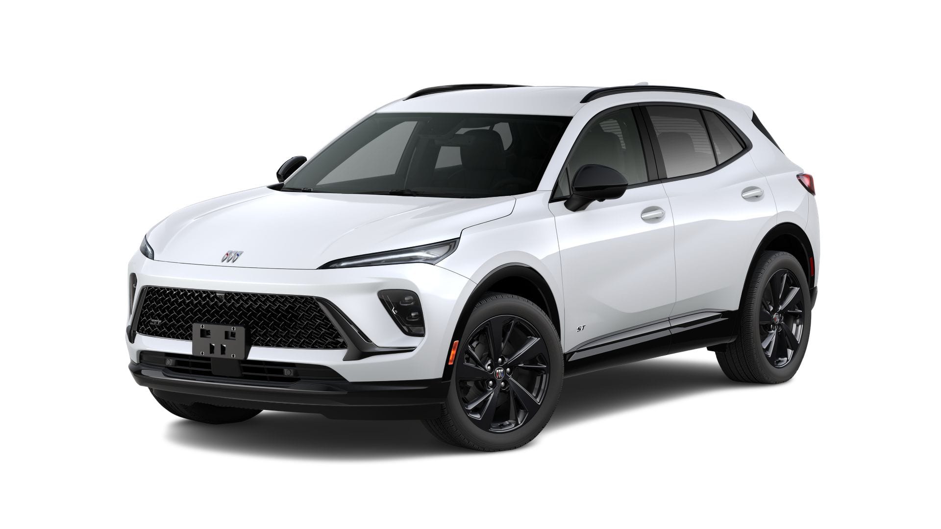 2026 Buick Envision Sport Touring in Iridescent White Tricoat — front three-quarter view