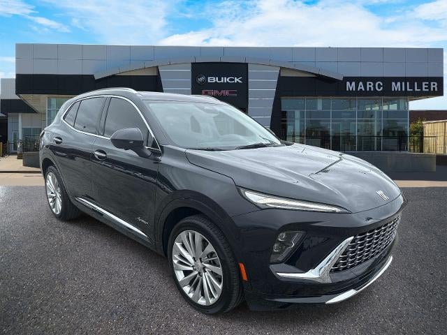 2024 Buick Envision Avenir in Ebony Twilight Metallic — front three-quarter view