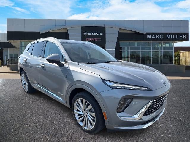 2026 Buick Envision Avenir in Moonstone Gray Metallic — front three-quarter view
