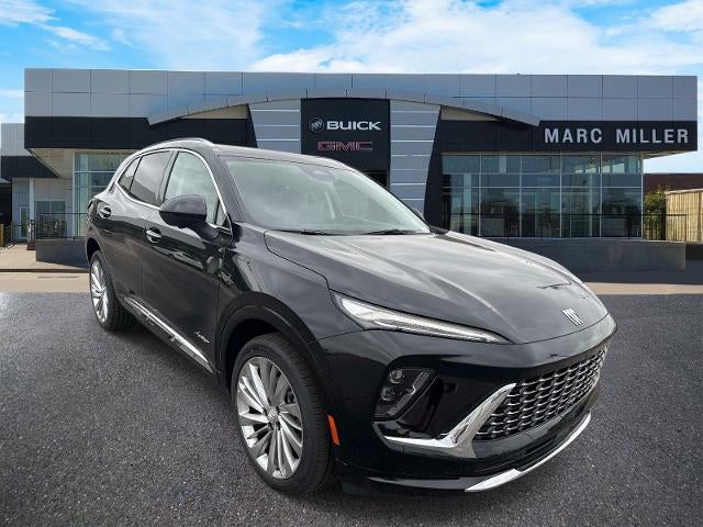 2026 Buick Envision Avenir in Ebony Twilight Metallic — front three-quarter view
