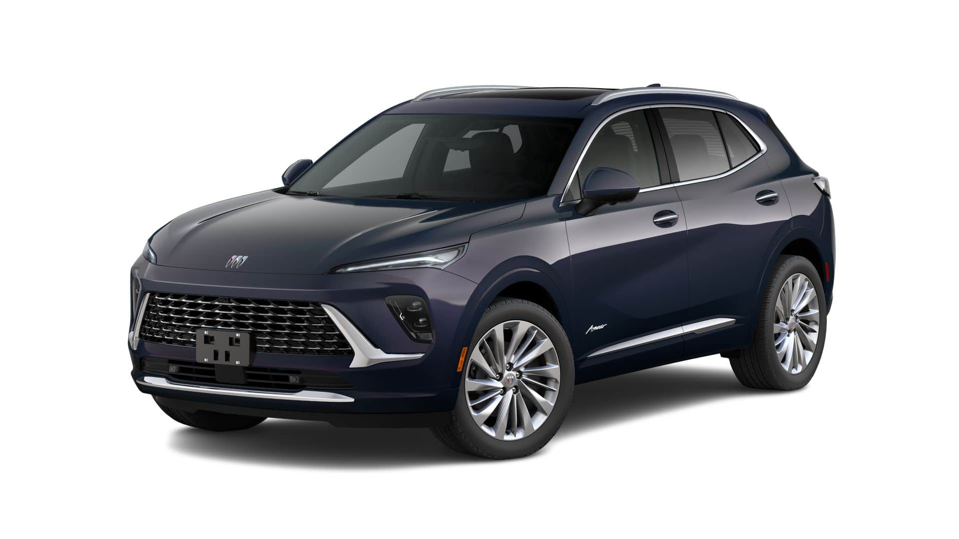 2026 Buick Envision Avenir in Midnight Opal — front three-quarter view