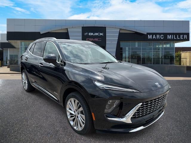 2026 Buick Envision Avenir in Ebony Twilight Metallic — front three-quarter view