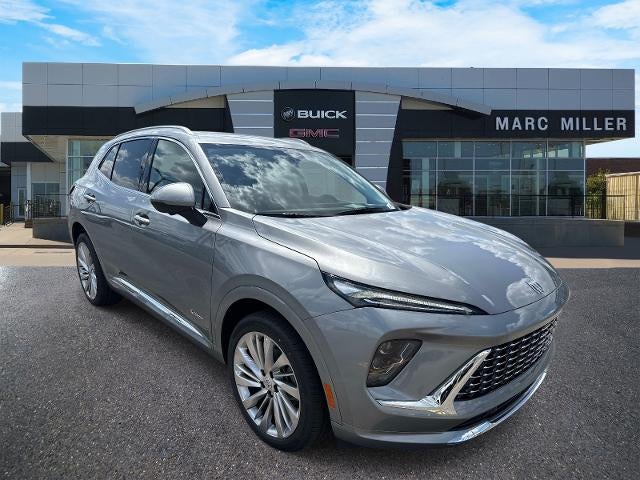2026 Buick Envision Avenir in Moonstone Gray Metallic — front three-quarter view
