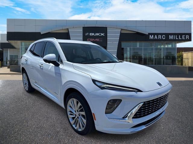 2026 Buick Envision Avenir in Iridescent White Tricoat — front three-quarter view